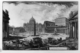Vista della Basilica di Piazza San Peter`s in Vaticano