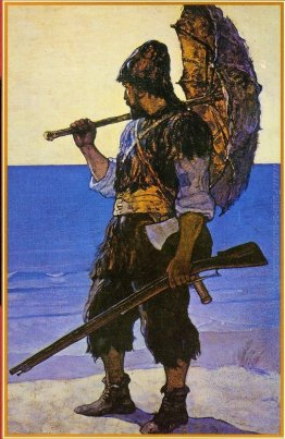 Robinson Crusoe illustrazione