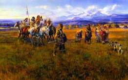 Lewis e Clark Reach Shoshone Campo Guidati dal Sacajawea il Bird