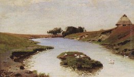 Paesaggio con un fiume