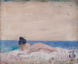 Nudo Modello femminile (Lettura Sulla Spiaggia) 1930