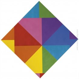 Acht Farben im orizzontale-diagonale-quadtrat
