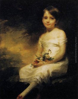 Holding della bambina Fiori, Ritratto di Nancy Graham