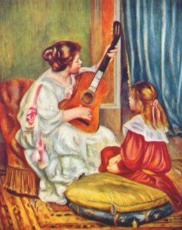 Donna con una chitarra