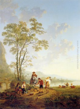 Paesaggio italiano e rovina Merwede