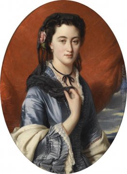 Ritratto di una signora con le rose nei capelli, (Contessa Pushk