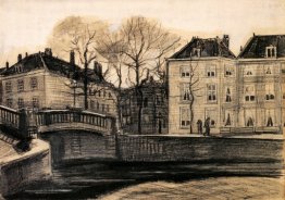 Bridge e case all'angolo di Herengracht-Prinsessegracht