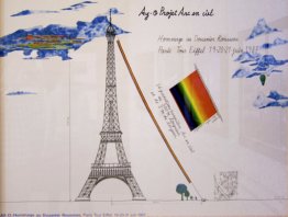 Rainbow Tower Eiffel Progetto Schizzo