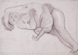 Reclining Mother and Child