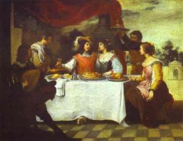 Il figliol prodigo Feasting con Cortigiane