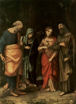 Quattro Santi (da sinistra San Pietro, S. Marta, S. Maria Maddal