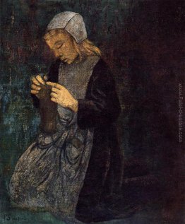 Giovane Breton (The Little Knitter)