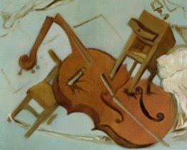 Letto, Sedia e Comodino Ferocemente Attaccare una violoncello