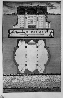 Le antichità romane, t. 2, Piatto XLIII. Pianta e alzato di una