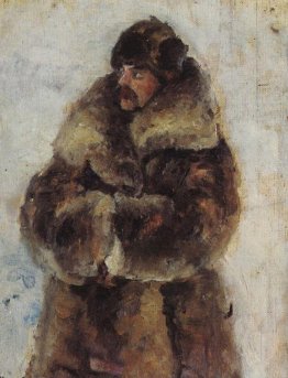 A. I. Surikov con pelliccia. Studiare a "Prendendo la città di n