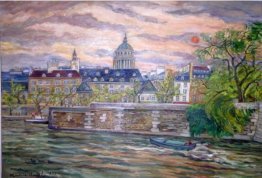 Le Panthéon et la Seine