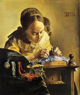 La merlettaia (dopo Vermeer)