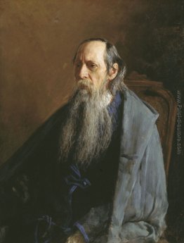 Ritratto di Mikhail Saltykov-Shchedrin Yevgrafovich