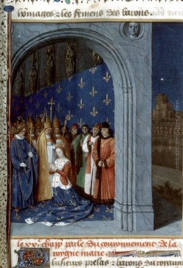 Maria Brabants incoronazione a Sainte Chapelle di Parigi