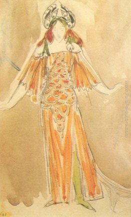 Volkhova, la principessa mare (disegno di costume per l'opera "S