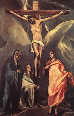 Cristo sulla croce con due Marie e San Giovanni