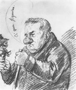 Ritratto-caricatura di Giacomo Quarenghi