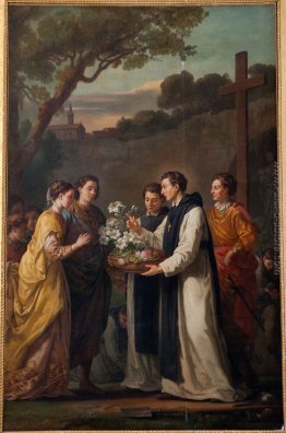 San Theobald offrendo un undici lilium ramificata a Saint Louis