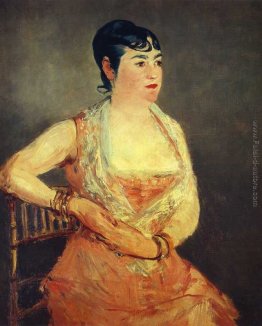 Jeanne Martin in abito rosa