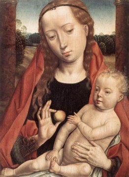 Madonna con il Bambino che raggiunge per la sua dita dei piedi