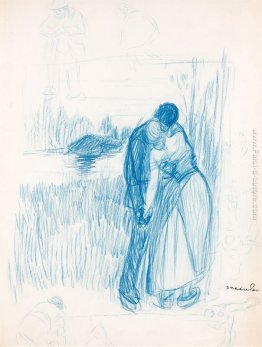 Disegno Au Bord de L'Eau preliminare