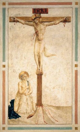 Crocifissione con San Domenico flagellarsi stesso