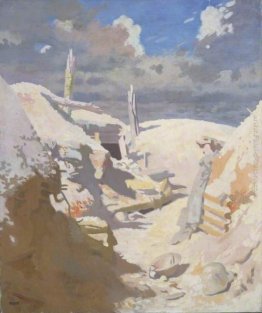 Shelter di un artigliere in una trincea, Thiepval 1917