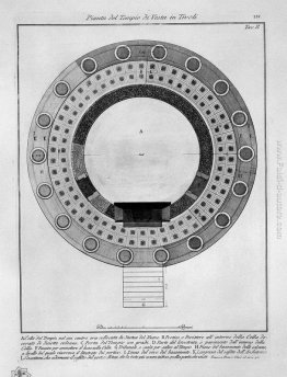 Piano del Tempio di Vesta a Tivoli