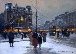 Place Pigalle, sera d'inverno