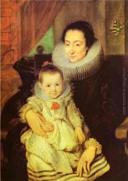 Marie Clarisse, Moglie di Jan Woverius, con il loro bambino