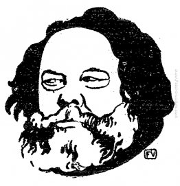 Anarchico russo Michail Bakunin e filosofo