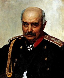 Ritratto di generale e statista Mikhail Ivanovich Dragomirov