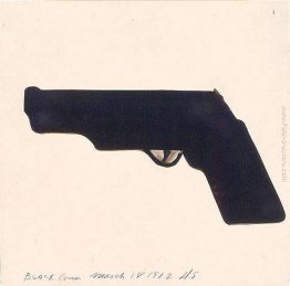 Bianco nero della pistola della pistola