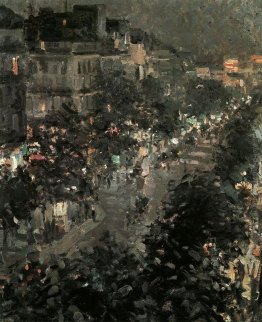 Parigi alla notte. Boulevard des Italiens