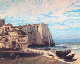 Le scogliere a Etretat dopo la tempesta