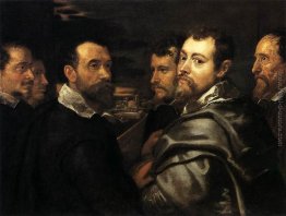Autoritratto in una cerchia di amici da Mantova