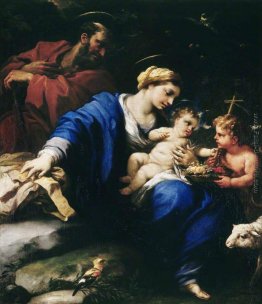 La Sacra Famiglia con San Giovanni Battista