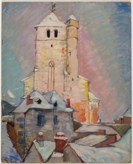 Untitled (Chiesa di neve con il cielo di rosa)