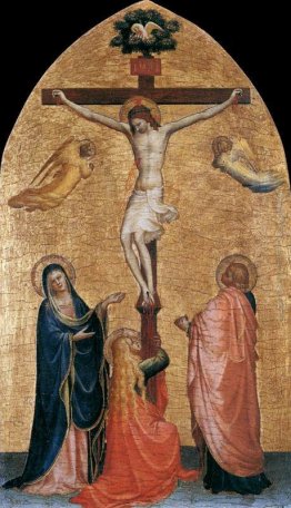 Crocifissione con la Vergine, San Giovanni Evangelista, e Maria