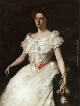 Signora con una Rosa