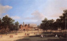 Vecchi Horse Guards e Banqueting Hall, Whitehall dal parco di St