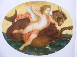 Cupido su un mostro marino