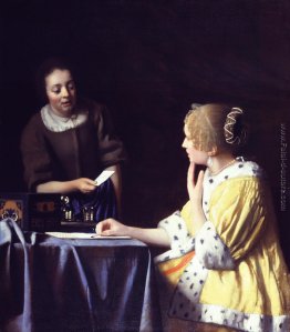 Padrona e Maid (Lady con la sua ancella possesso di una lettera)