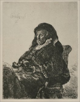 Rembrandt`s madre in un vestito Widow`s