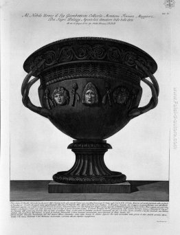 Vaso antico basalto trovato sul Quirinale nel 1772